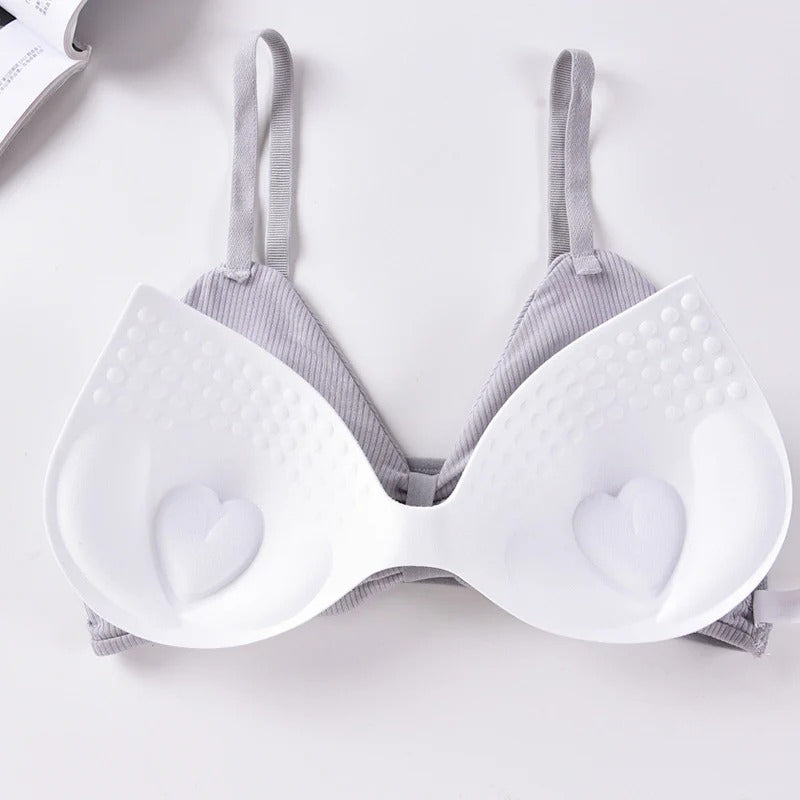 V Cup Light Padded Korean Style Women’s Cotton Seamless Bra