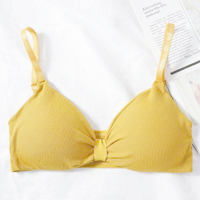 V Cup Light Padded Korean Style Women’s Cotton Seamless Bra